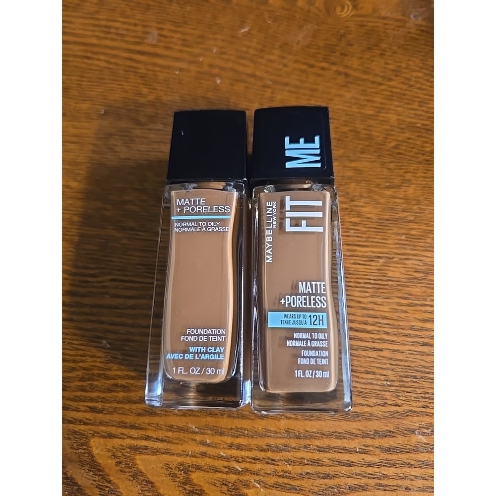 2 PK Maybelline Fit Me Matte Poreless Oil Free Foundation‎ 362 Truffle